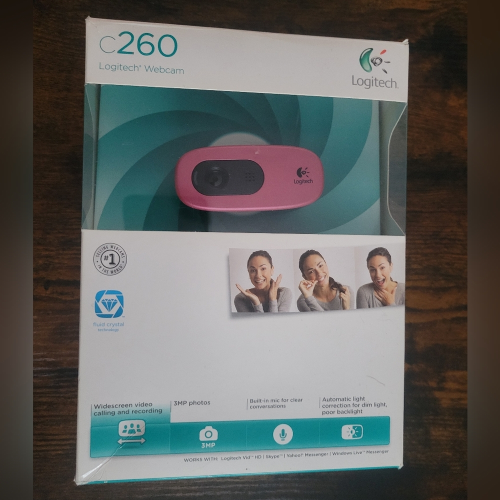 Logitech C260 Pink Webcam